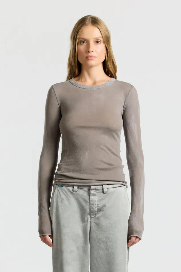 Shirts Women COTTON CITIZEN Marbella Long Sleeve Shirt Vintage Cement
