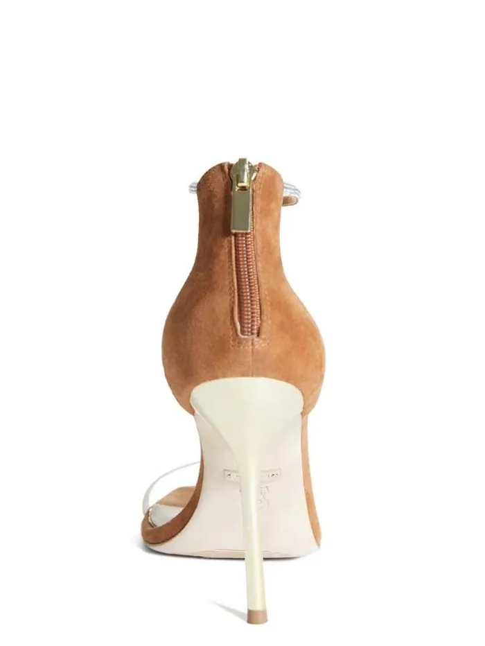 Shoes Women Marciano Olivia Embellished Heeled Sandal Cognac Shoes Women Marciano Olivia Embellished Heeled Sandal Cognac
