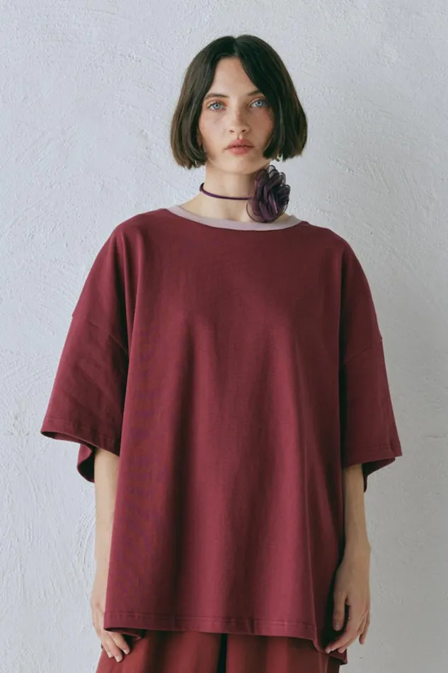 Short Sleeve Women VRG GRL Willow Tee Wine
