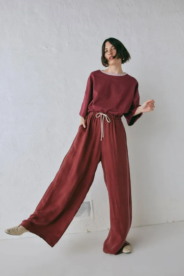 Short Sleeve Women VRG GRL Willow Tee Wine