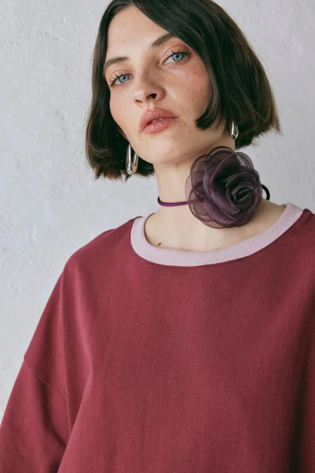 Short Sleeve Women VRG GRL Willow Tee Wine