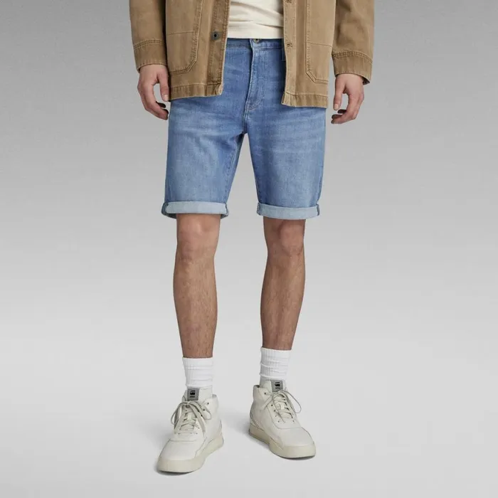 Shorts Men GStar RAW 3301 Slim Denim Shorts Light Aged