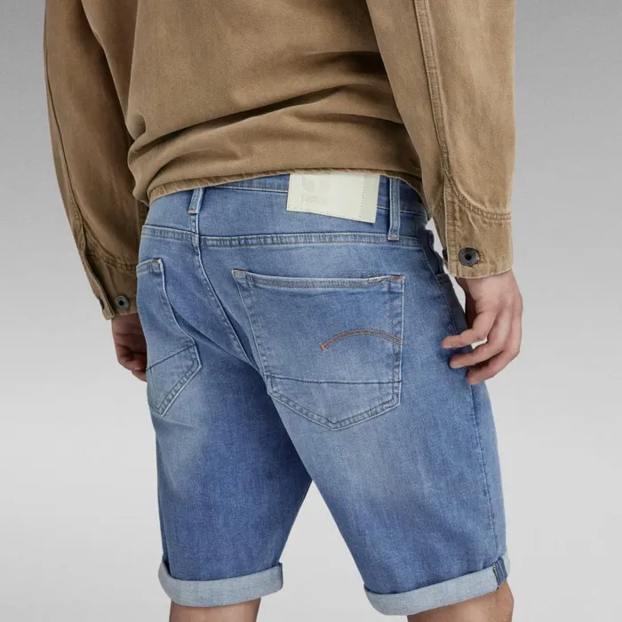 Shorts Men GStar RAW 3301 Slim Denim Shorts Light Aged