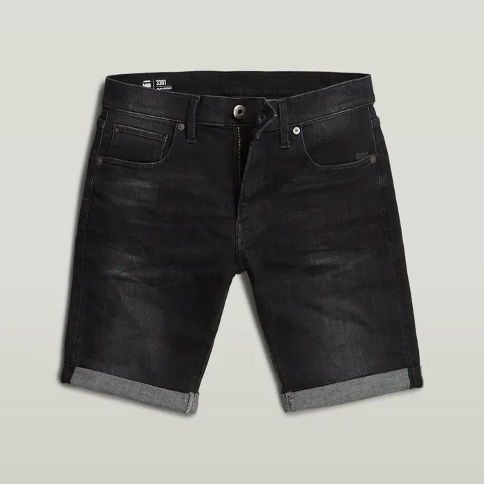 Shorts Men GStar RAW 3301 Slim Short Medium Aged Grey