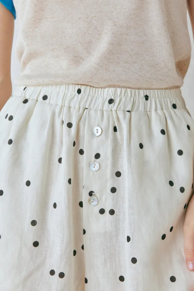 Shorts Women VRG GRL Eliza Linen Shorts Dot Shorts Women VRG GRL Eliza Linen Shorts Dot