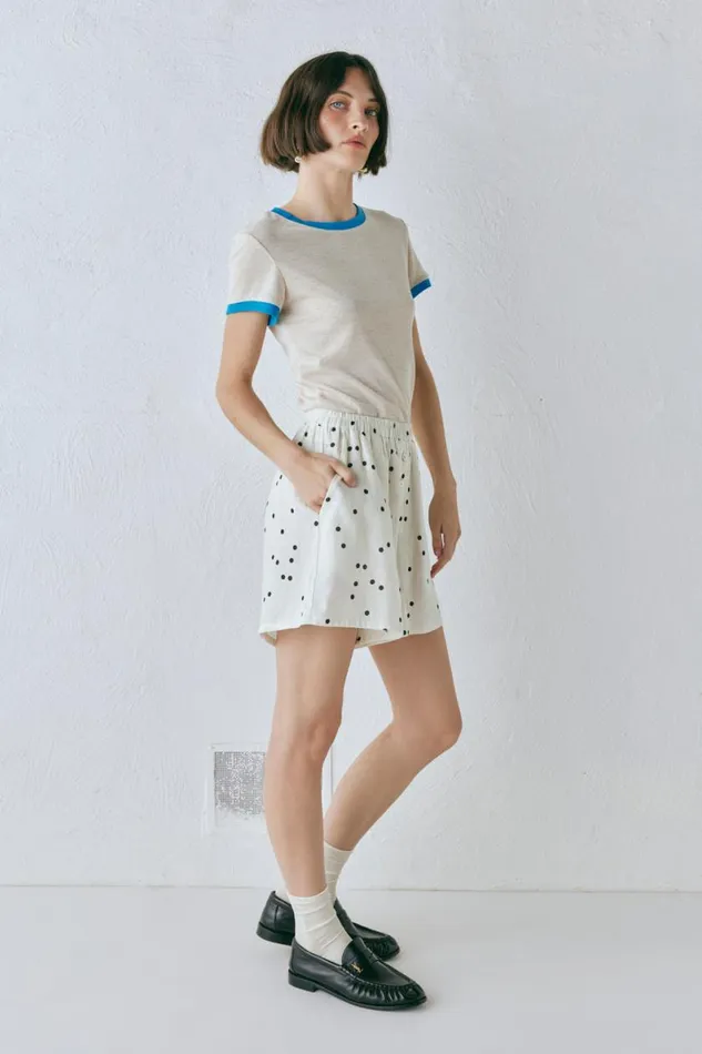 Shorts Women VRG GRL Eliza Linen Shorts Dot Shorts Women VRG GRL Eliza Linen Shorts Dot