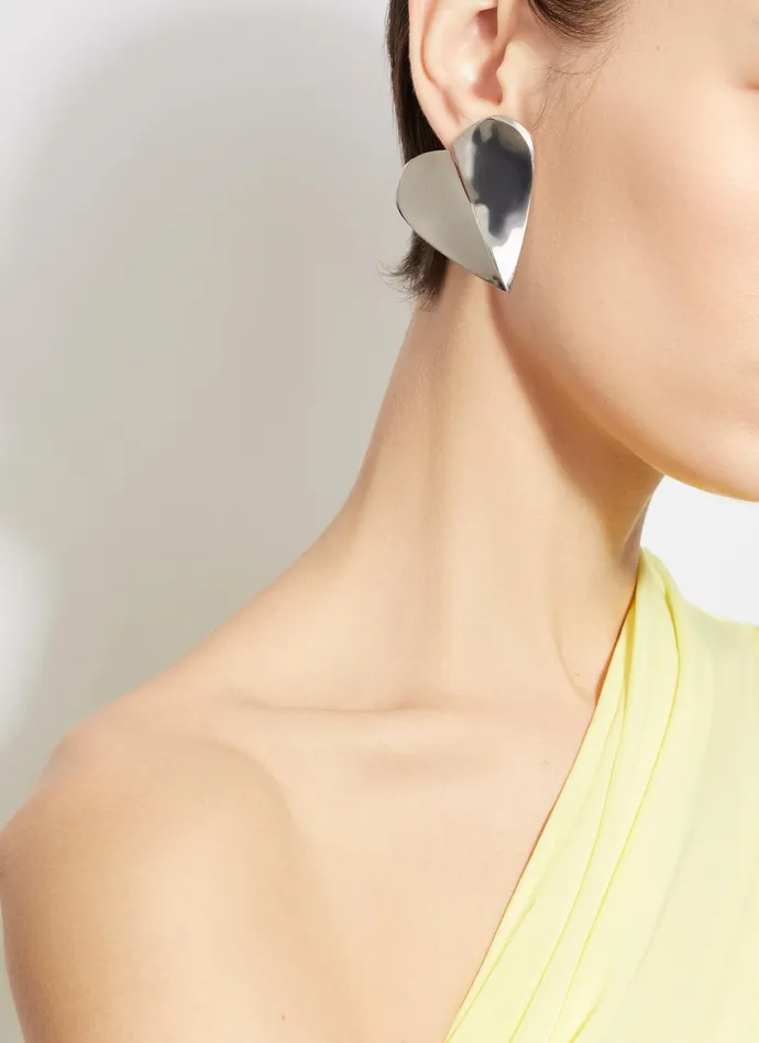 Silver LE CUR TORN EARRINGS Women Alaa Jewels