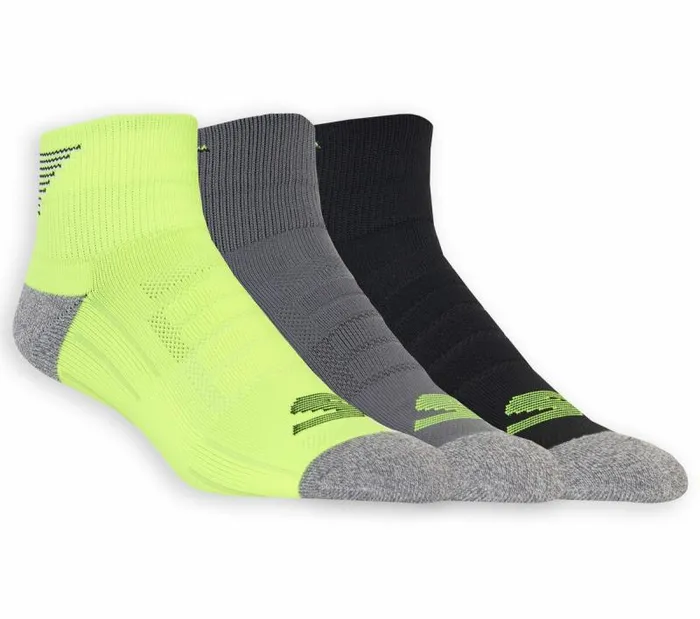 Skechers 3 Pack Quarter Crew Athletic Socks Yellow WomenMen Socks