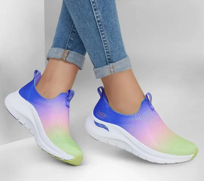 Skechers Arch Fit 20 8211 Gradient Glow Purple Multi Women Athletic Sneakers Skechers Arch Fit 20 8211 Gradient Glow Purple Multi Women Athletic Sneakers