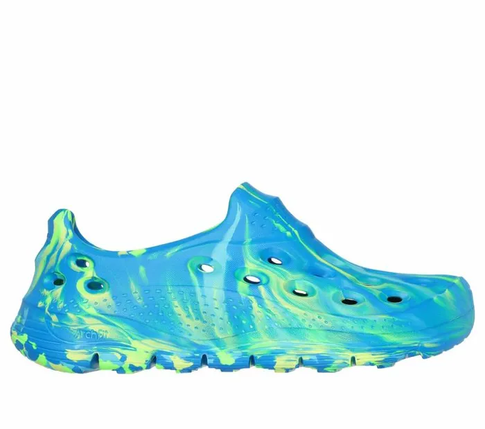 Skechers Arch Fit Go Foam 8211 Whirlwind Blue Green Men Athletic Sneakers