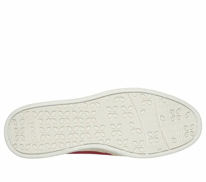 Skechers BOBS Urban Highlites Red Women Canvas Shoes