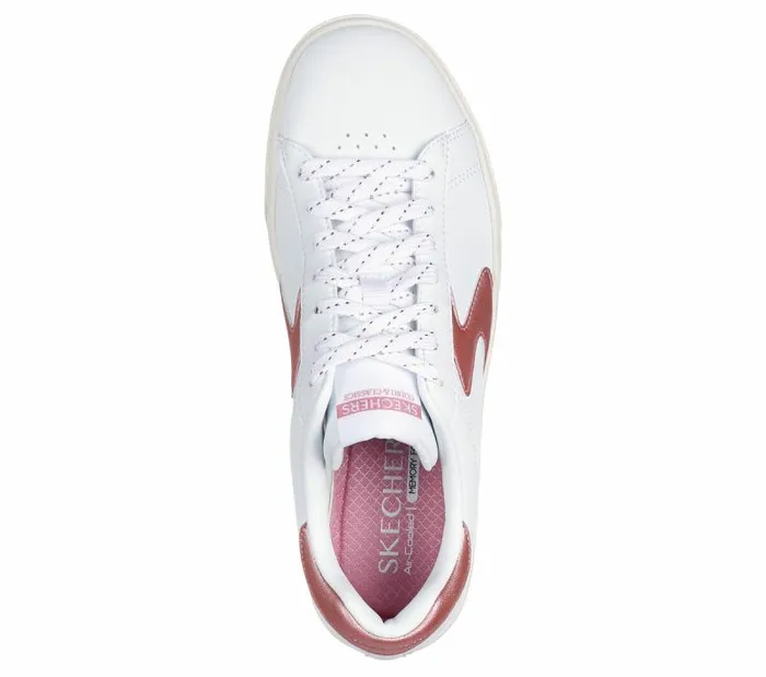 Skechers Camdenn 8211 Metallic Skies White Pink Women Casual Sneakers Skechers Camdenn 8211 Metallic Skies White Pink Women Casual Sneakers