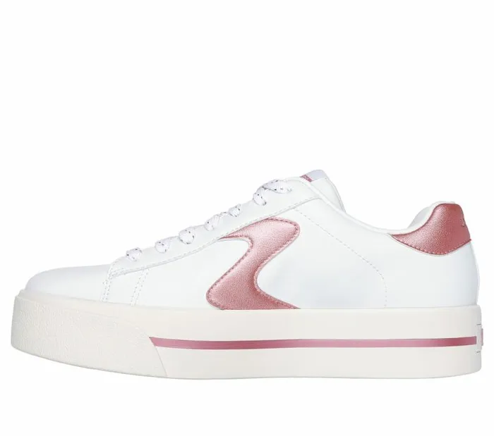Skechers Camdenn 8211 Metallic Skies White Pink Women Casual Sneakers Skechers Camdenn 8211 Metallic Skies White Pink Women Casual Sneakers