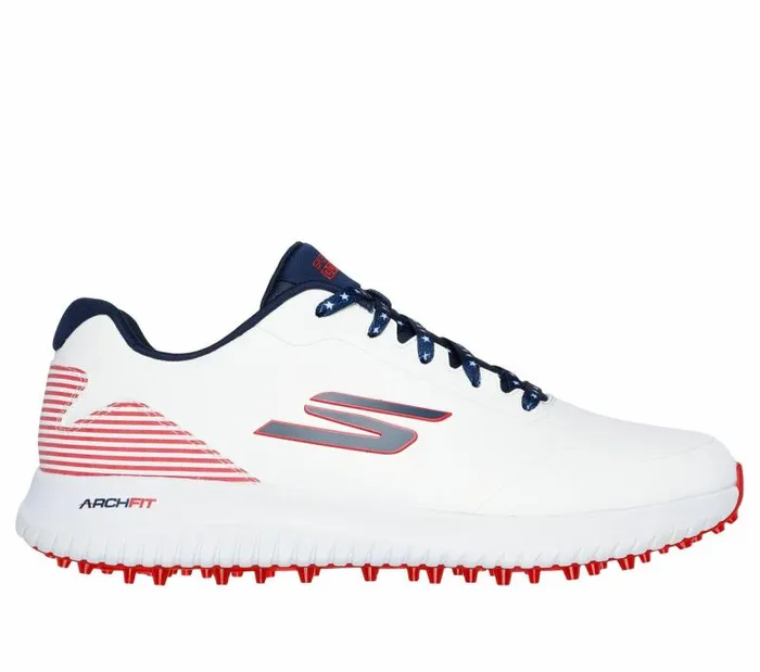Skechers GO GOLF Max 2 8211 Patriot White Navy Men Lace Up