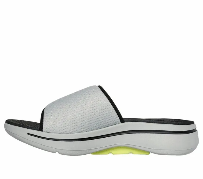 Skechers GO WALK Arch Fit Sandal 8211 Manta Ray Bay Gray Yellow Men Sandals Skechers GO WALK Arch Fit Sandal 8211 Manta Ray Bay Gray Yellow Men Sandals