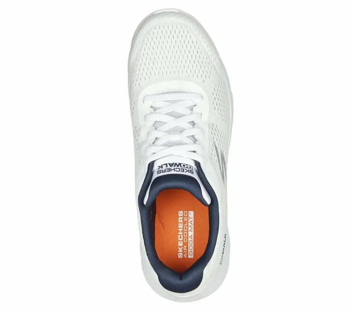 Skechers GO WALK Flex 8211 Remark White Navy Men Athletic Sneakers Skechers GO WALK Flex 8211 Remark White Navy Men Athletic Sneakers