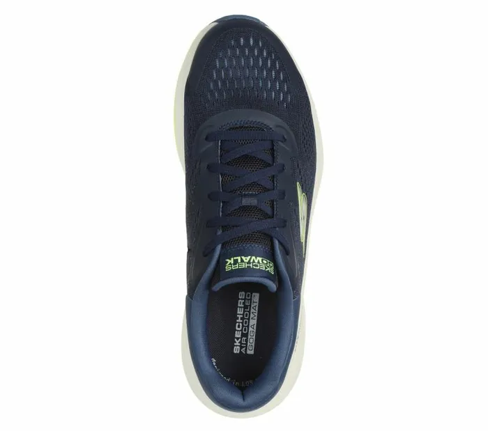 Skechers GO WALK Max Walker 8211 Augustus Navy Lime Men Athletic Sneakers Skechers GO WALK Max Walker 8211 Augustus Navy Lime Men Athletic Sneakers