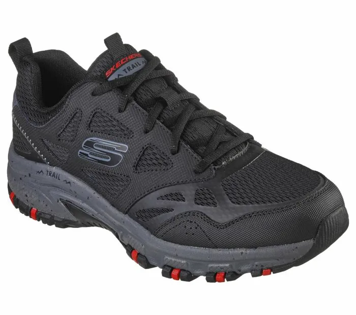 Skechers Hillcrest Black Charcoal Men Lace Up Skechers Hillcrest Black Charcoal Men Lace Up