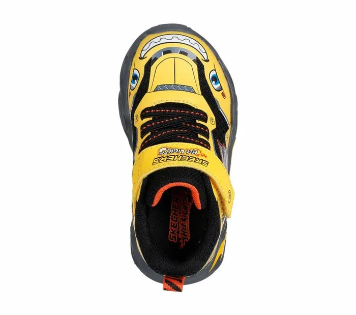 Skechers Hot Lights Thermo Flash 8211 Truck Trooper Yellow Black Kids Athletic Shoes and Sneakers Skechers Hot Lights Thermo Flash 8211 Truck Trooper Yellow Black Kids Athletic Shoes and Sneakers