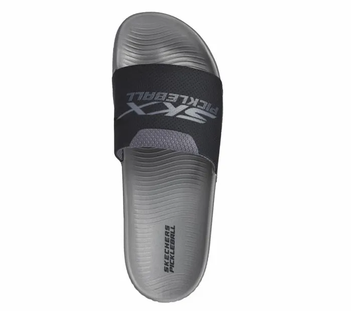 Skechers Hyper Slide 8211 Revive Gray Black Men Sandals Skechers Hyper Slide 8211 Revive Gray Black Men Sandals
