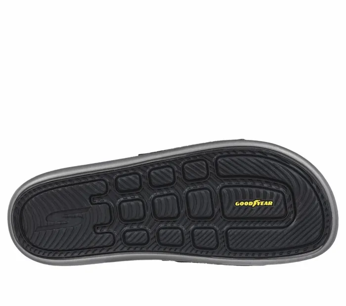 Skechers Hyper Slide 8211 Revive Gray Black Men Sandals Skechers Hyper Slide 8211 Revive Gray Black Men Sandals
