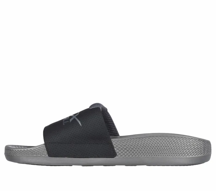 Skechers Hyper Slide 8211 Revive Gray Black Men Sandals Skechers Hyper Slide 8211 Revive Gray Black Men Sandals