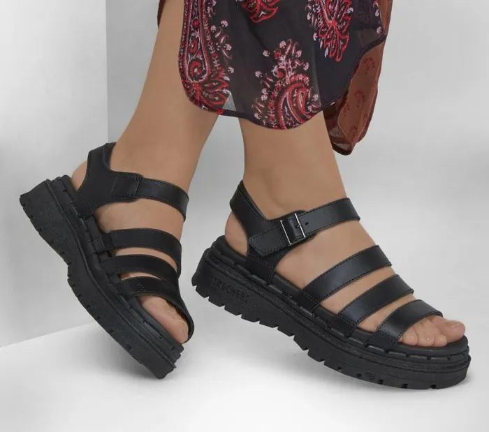 Skechers Jammers 8211 Poppin039 Black Women Sandals Skechers Jammers 8211 Poppin039 Black Women Sandals