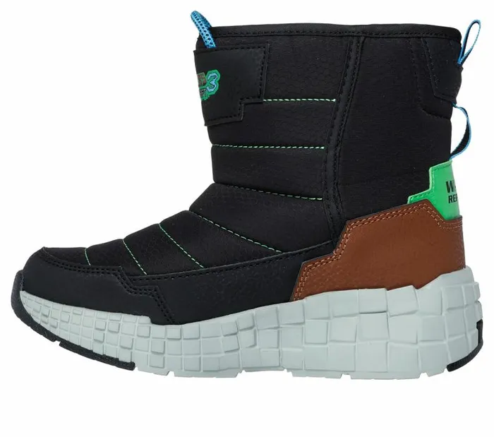 Skechers MegaCraft 30 Black Brown Kids Boots Skechers MegaCraft 30 Black Brown Kids Boots