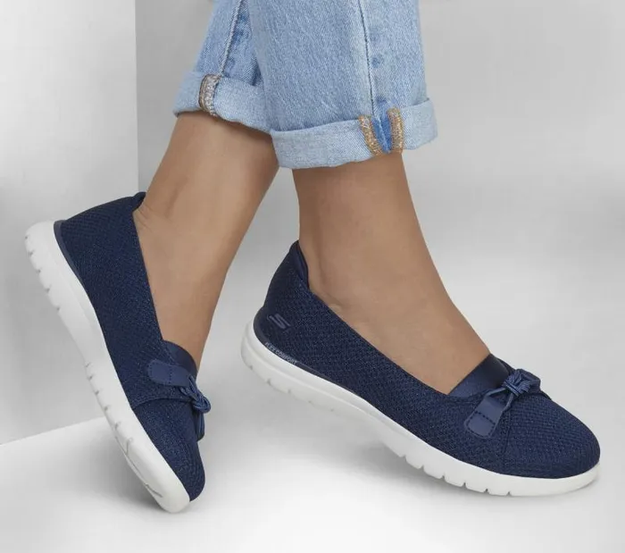 Skechers OntheGO Flex 8211 Peony Navy White Women Flats Skechers OntheGO Flex 8211 Peony Navy White Women Flats