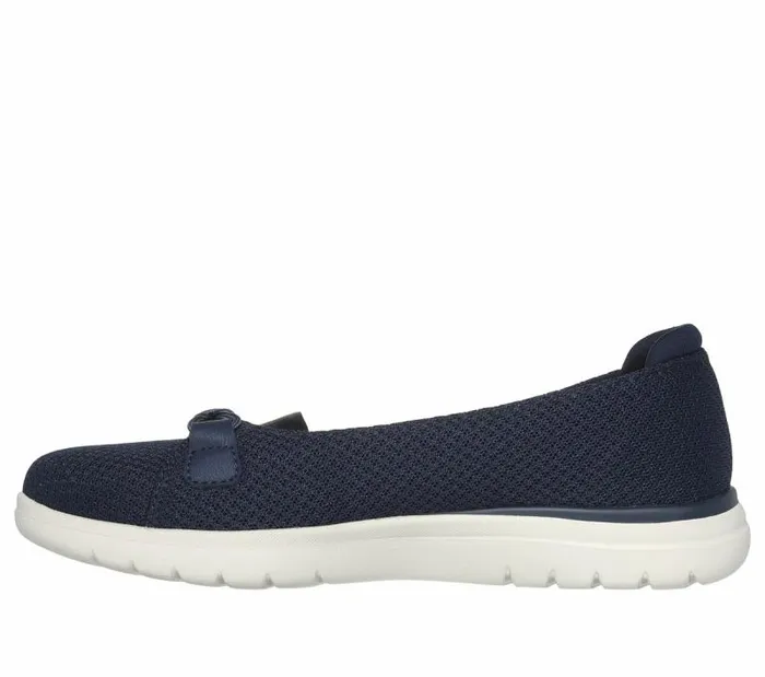 Skechers OntheGO Flex 8211 Peony Navy White Women Flats Skechers OntheGO Flex 8211 Peony Navy White Women Flats
