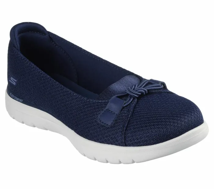Skechers OntheGO Flex 8211 Peony Navy White Women Flats Skechers OntheGO Flex 8211 Peony Navy White Women Flats
