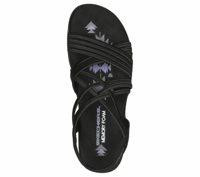 Skechers Reggae Slim 8211 Sunnyside Black Women Sandals Skechers Reggae Slim 8211 Sunnyside Black Women Sandals