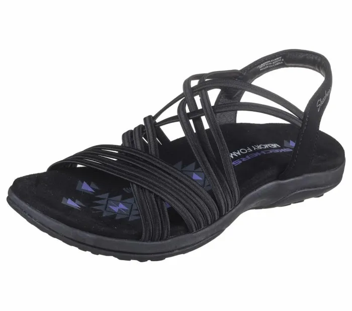 Skechers Reggae Slim 8211 Sunnyside Black Women Sandals Skechers Reggae Slim 8211 Sunnyside Black Women Sandals