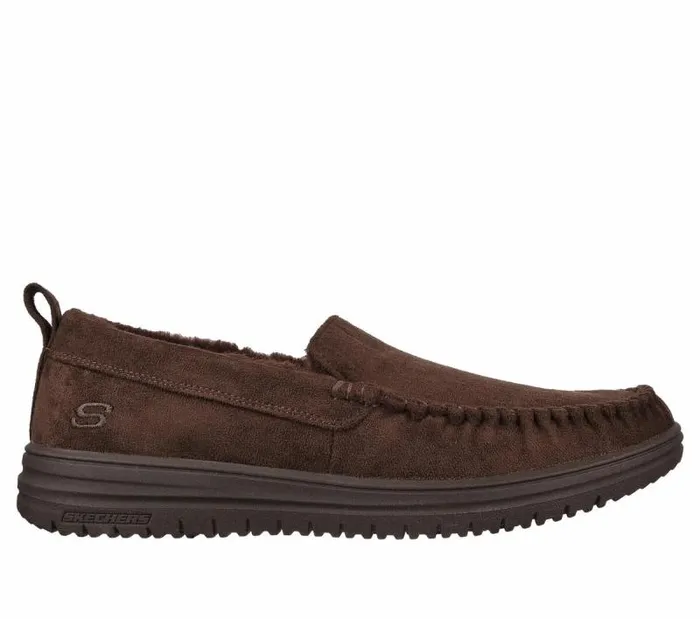 Skechers Relaxed Fit Murette 8211 Ghetti Chocolate Men SlipOns