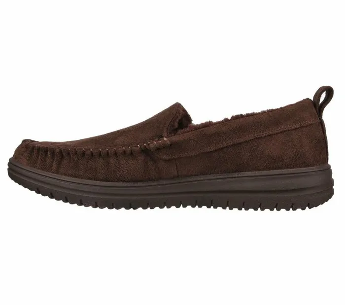 Skechers Relaxed Fit Murette 8211 Ghetti Chocolate Men SlipOns Skechers Relaxed Fit Murette 8211 Ghetti Chocolate Men SlipOns