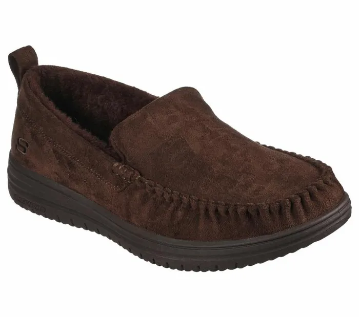 Skechers Relaxed Fit Murette 8211 Ghetti Chocolate Men SlipOns Skechers Relaxed Fit Murette 8211 Ghetti Chocolate Men SlipOns