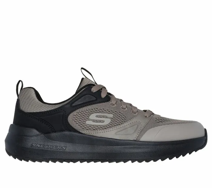 Skechers Relaxed Fit Parnell 8211 Laslo Taupe Black Men Casual Sneakers