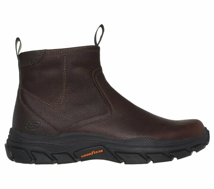 Skechers Relaxed Fit Respected 8211 Evanston Red Brown Men Boots