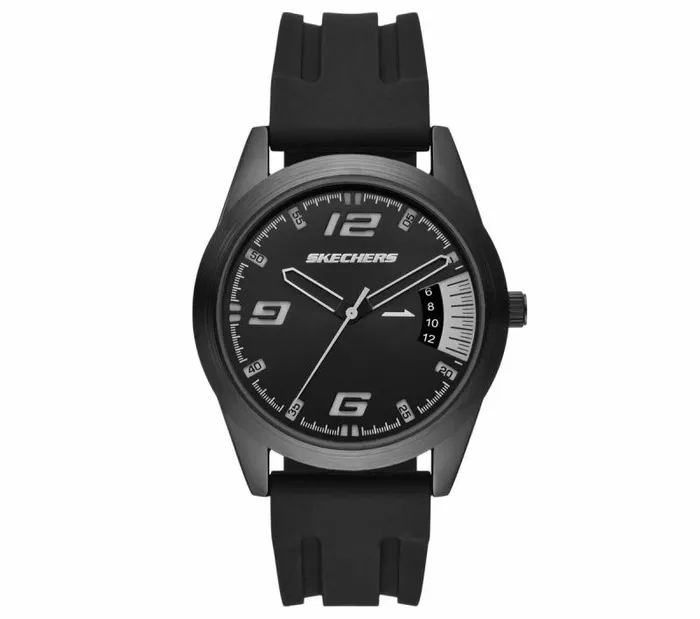 Skechers Reseda 3 Hand Sili Watch Black WomenMen Watches