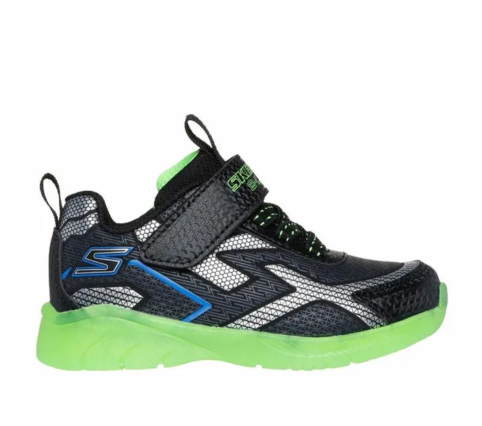 Skechers SLights IllumiBrights 8211 Grid Flash Black Blue Kids Athletic Shoes and Sneakers Skechers SLights IllumiBrights 8211 Grid Flash Black Blue Kids Athletic Shoes and Sneakers