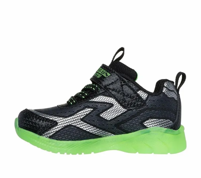 Skechers SLights IllumiBrights 8211 Grid Flash Black Blue Kids Athletic Shoes and Sneakers Skechers SLights IllumiBrights 8211 Grid Flash Black Blue Kids Athletic Shoes and Sneakers