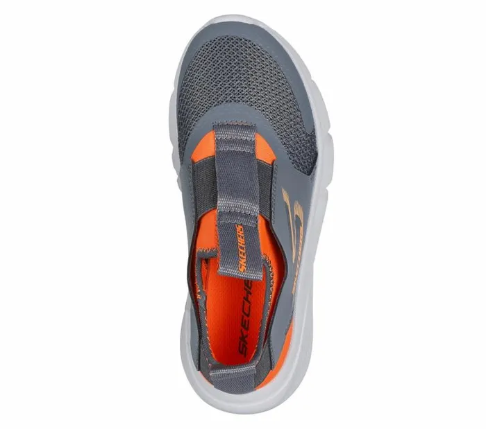 Skechers Skech Fast 8211 Reczo Charcoal Orange Kids Athletic Shoes and Sneakers Skechers Skech Fast 8211 Reczo Charcoal Orange Kids Athletic Shoes and Sneakers