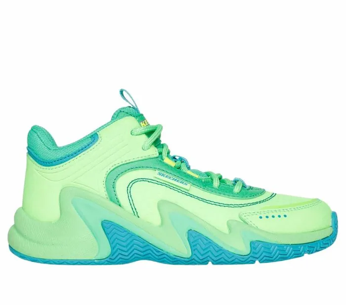 Skechers SkechFlow 8211 Max Caps Ultra Lime Kids Athletic Shoes and Sneakers