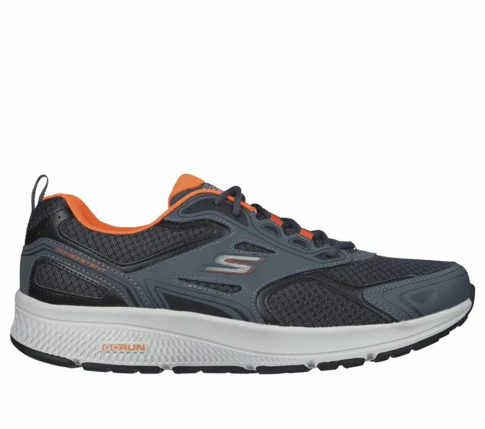 Skechers Skechers GOrun Consistent Gray Orange Men Athletic Sneakers