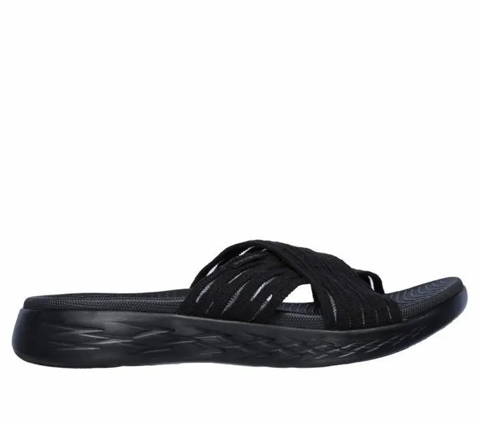 Skechers Skechers On The GO 600 8211 Sunrise Black Women Sandals