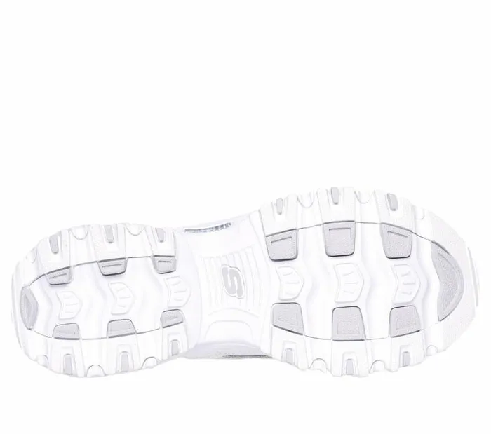 Skechers Skechers Slipins D039Lites8211 New Scene White Silver Women Athletic Sneakers