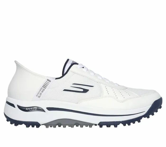 Skechers Skechers Slipins GO GOLF Arch Fit 8211 Line Up White Navy Men Hands Free Slipins