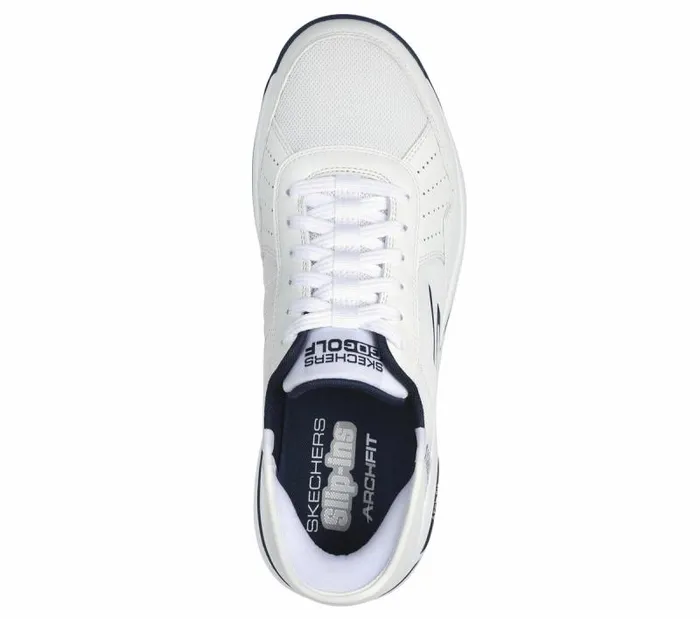 Skechers Skechers Slipins GO GOLF Arch Fit 8211 Line Up White Navy Men Hands Free Slipins