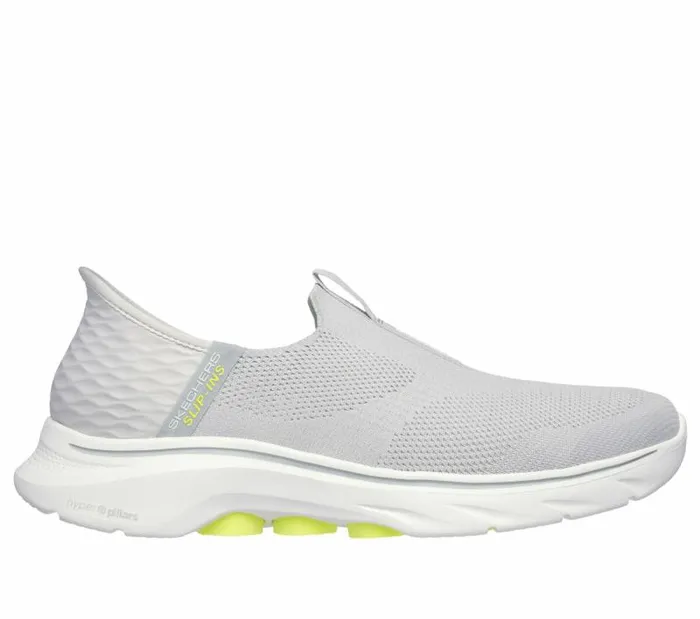 Skechers Skechers Slipins GO WALK 7 8211 Easy On 2 Gray Yellow Men Athletic Sneakers Skechers Skechers Slipins GO WALK 7 8211 Easy On 2 Gray Yellow Men Athletic Sneakers
