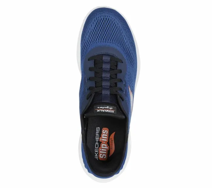 Skechers Skechers Slipins GO WALK Anywhere 8211 Worldwide Blue Men Athletic Sneakers